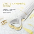 thumbnail image 2 of Delice™ By Blush® | Heartthrob Silicone Bullet Vibrator With Heart-Shaped Handle – White Bouquet, 2 of 8