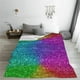 thumbnail image 5 of Balery Colorful Glitter Manta de Felpa Suave y Acogedora – Cobija de Franela Aterciopelada para Cama, Lavable y Cálida para Sofá, Mascotas, Transpirable-50"x40", 5 of 7