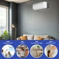 thumbnail image 4 of ModFusion 12000 BTU Mini Split Air Conditioner with Heat Pump System, Smart Indoor Air Conditioner with Remote/Wifi Control, Inverter Compressor, Ductless, 220V, White, 4 of 10