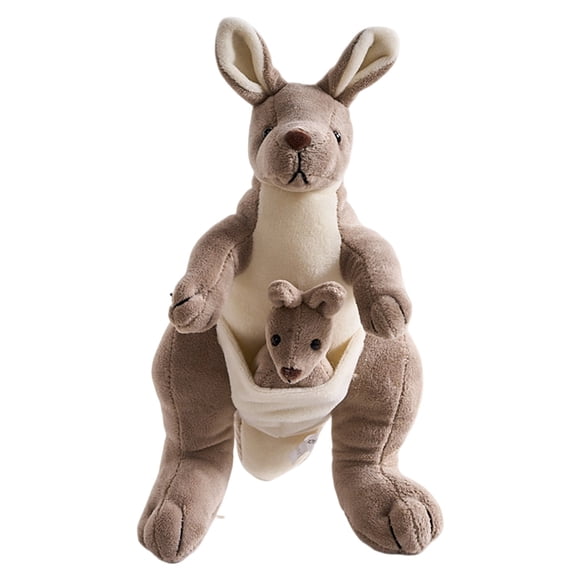 TIELUTT Parent Child Kang Aroo Realistic and Baby Lifelike Stuffed Animal Soft Cuddly for Kids (2 Styles)