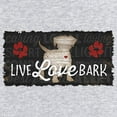 thumbnail image 3 of Tee Hunt Live Love Bark T-Shirt Cute Dog Puppy Doggie Paw Wiggle Pet Woof Mens Shirt, Gray, Medium, 3 of 5