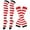 #15, variant on XUNKUSGA Knee High Socks for Women Striped Fashion Colored Womens Socks Non Slip Thigh Long Tube Sock with Long Gloves Knitted Fake Sleeves Set for Halloween Red