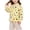 Yellow-06, variant on Nugftut Girls Puffer Jacket Lightweight Graphic Print Warm Outerwear Winter Coat Size 3-4