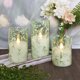 thumbnail image 5 of Velas LED Sin Llama Club de Cristal 3 Columnas de Vidrio con Control Remoto, 5 of 7