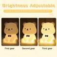thumbnail image 3 of Lámpara nocturna YuanDian Cute Bear de silicona con 8 colores, 3 of 7