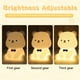 thumbnail image 3 of Lámpara nocturna YuanDian Cute Bear de silicona con 8 colores, 3 of 7