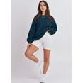 thumbnail image 3 of Sweat-shirt à Manches Longues pour Femmes Casual Col Rond Pull à Capuche en Molleton, 3 of 6
