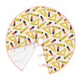 Christmas Tree Skirt, funny ruler pencil Print Christmas Decorations
