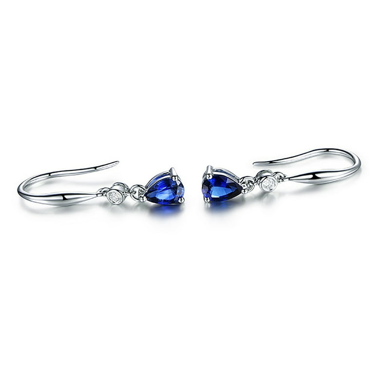 KI-8jcuD Earrings Silver Stud Fashion Diamond Gem Drop Earrings