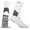White, variant on Soccer Grip Socks with Cushioned Ankle Protection, NonSlip Soccer Socks With Grip Pads, Mens Women Youth Age 13+ Grip Socks, Blister Prevention Sock for Soccer, Basketball, Football