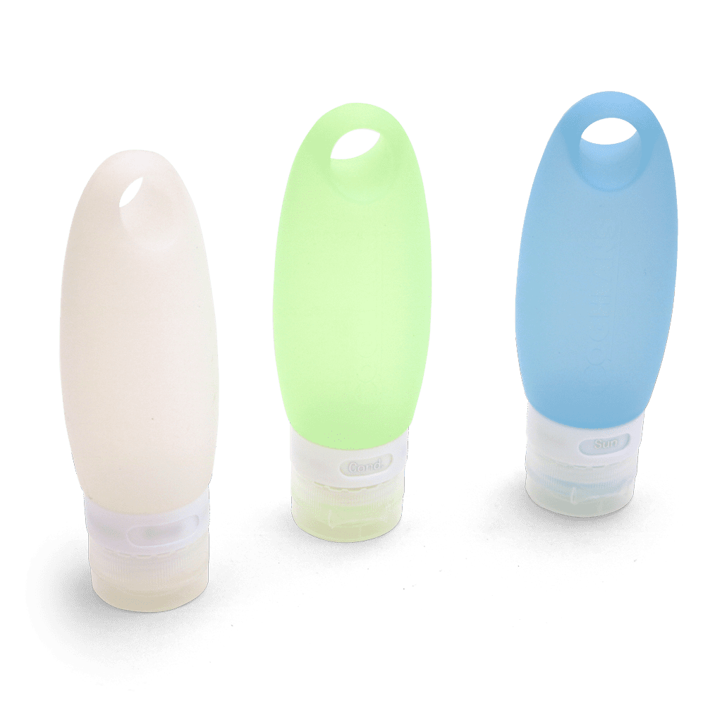 Coghlan's Refillable Silicone Travel Bottles 3Pack MultiColor