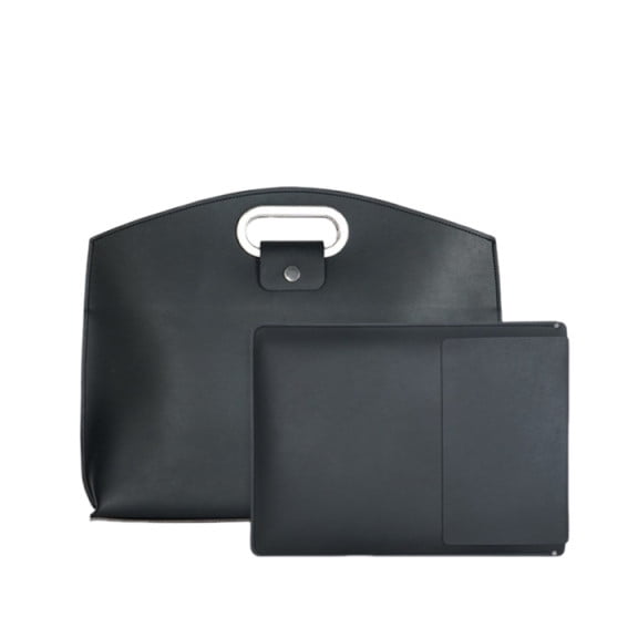 Rewenti Women’s Laptop Tote Bag Set Large Capacity Leather Wear-scratch Proof Notebook Tablet Handbag Portable Commuting