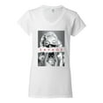 thumbnail image 2 of Wild Bobby, Marilyn Savage Bandana, Streetwear, Women Standard V-Neck Tee, White, XX-Large, 2 of 4