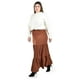 thumbnail image 3 of Falda larga con vuelo Roman Fashion /Tallas Extras, 7061 (Chedron) cafe 40, 3 of 6