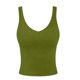 thumbnail image 5 of Blusas de Verano de las Mujeres sin Mangas Sólido Cuello en V Suéter Casual Top, Blusas de las Mujeres Casual para el Uso Diario, 5 of 6