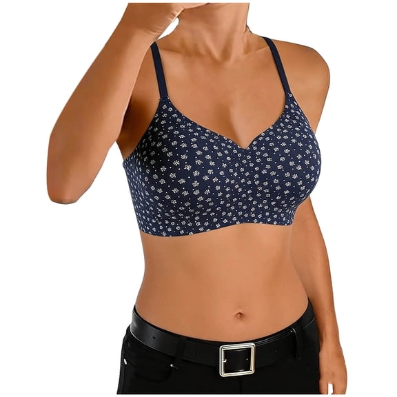 Jelly Bras for Women No Underwire Push Up Seamless Supportive Plunge Bra Full Coverage Comfortable Bralettes
