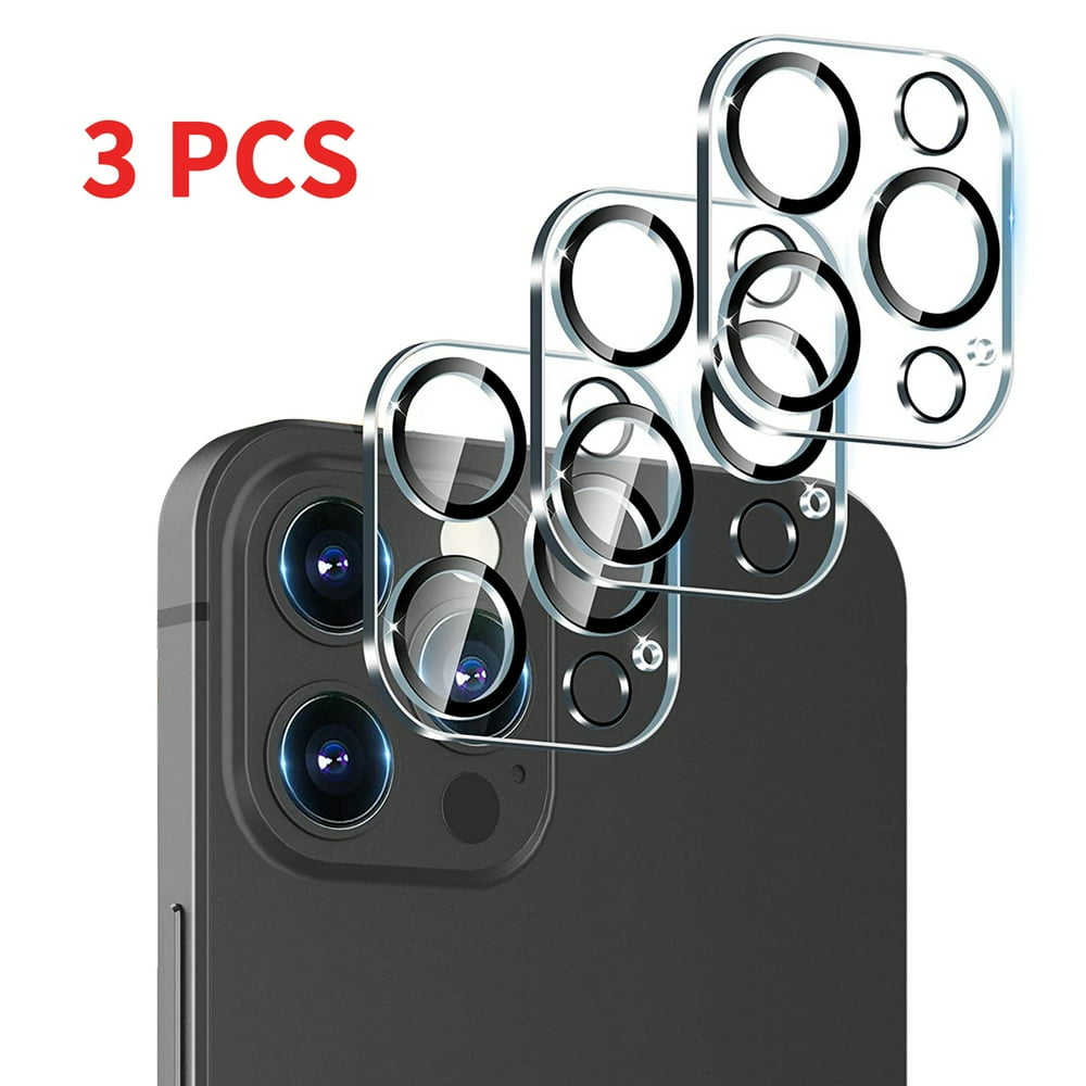 [3 Pack] Glass Camera Screen Protector for iPhone 12 Pro Max, Case