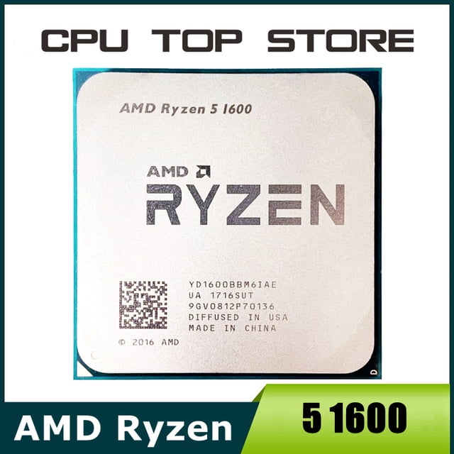 Ryzen 5 1600 R5 1600 3.2 GHz Processeur CPU Six Cœurs Douze Fils 65W Prise AM4