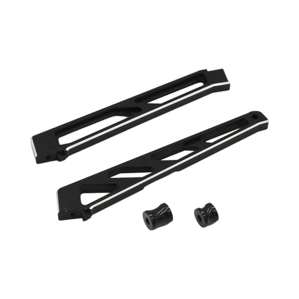 2 soportes delanteros y traseros para chasis RC para buggy ARRMA 1/7 6S, piezas de bricolaje Negro