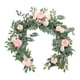 thumbnail image 1 of Guirnalda de flores artificiales, rosa falsa, 1,8 m de largo, centro de mesa, guirnalda floral Estilo C, 1 of 9