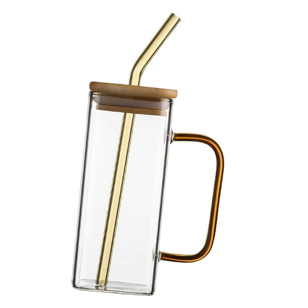 Taza De Leche Sunnimix Recipiente para bebidas Taza cuadrada transparente 400 ml