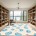 thumbnail image 2 of ODIKA 8'x10' Machine Washable Non-Slip Area Rug, Modern Interlocking Maze with Gradient Accents High Traffic Rug with Pad, Beige, 924151, 2 of 8