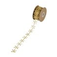 thumbnail image 3 of Abbracc Christmas Ribbon DIY Crafts Creative Accessories 32.80ft Rope Wedding Decoration Gold Snowflakes, 3 of 9