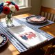 thumbnail image 4 of Red And Blue Kitchen Towels 4th Of July Celebration Party Kitchen Towels Restaurant Decor Hand Towels, 4 of 6