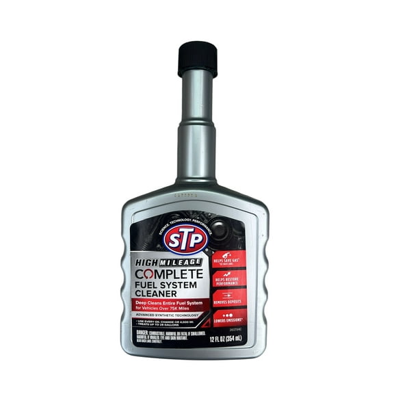 STP High Mileage Complete Fuel System Cleaner, 12 FL OZ