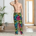 thumbnail image 5 of Vsdgher Hawaii Palms Print Mens Pajama Pants Sleep & Lounge Pants, PJ Bottoms With elastic waistb and Pockets, 5 of 5
