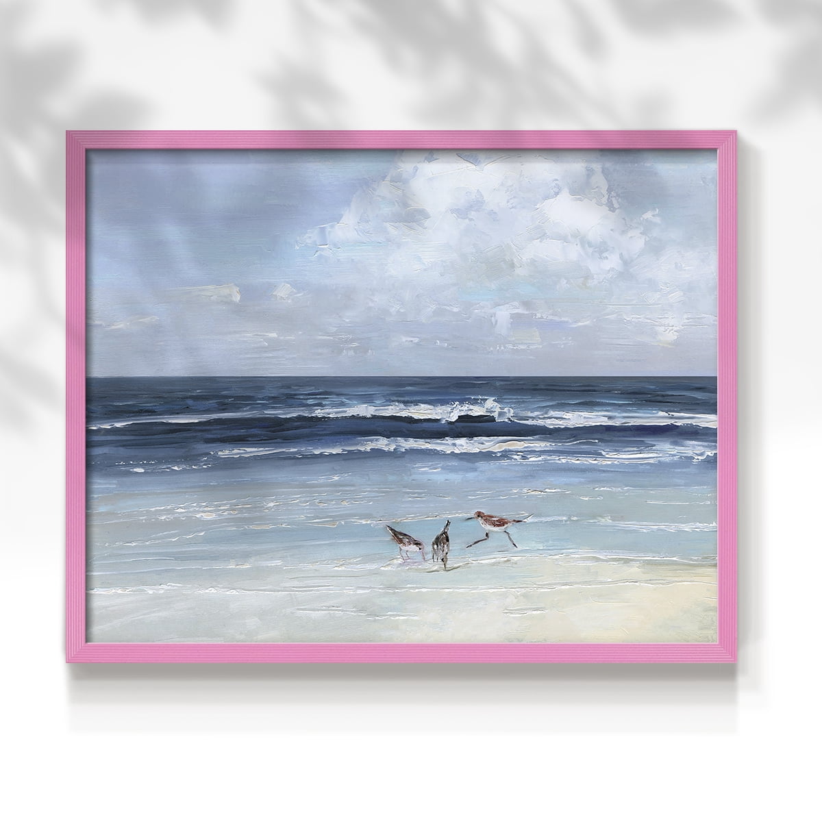Beach Trio by Sally Swatland - Restickable Framed Giclée Print