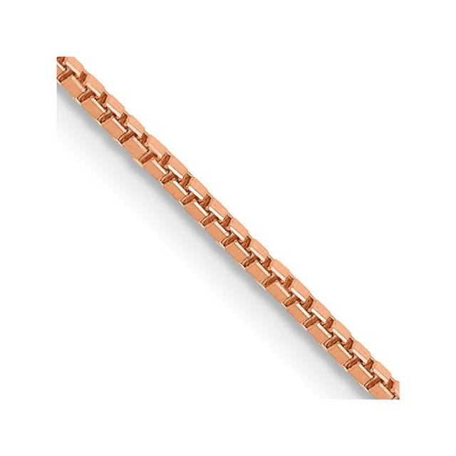 Quality Gold RSC33-24 14K Rose Gold 1.10 mm 24 in. Box Chain