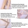 thumbnail image 6 of Paper Making Wooden Paper Making Mould Papermaking Screen Kits Mould Frame Rectangle Wooden Paper Making Screen Tools for DIY Paper Craft Flower Handcraft 15x18CM, 6 of 8