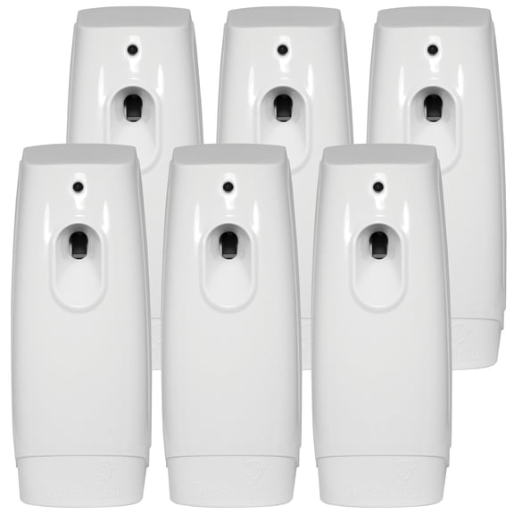 TimeMist White Settings Metered Dispenser Air Care System - (Case of 6) - 1047809 - Classic Metered Aerosol Fragrance Dispenser Keeps Your Spaces Smelling Fresh, Clean & Healthy