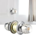 thumbnail image 2 of Door Lock, Household Door Knob With Lock Small And Concise Appearance Short Tongue Spherical Door Lock  For Home For Office, 2 of 8