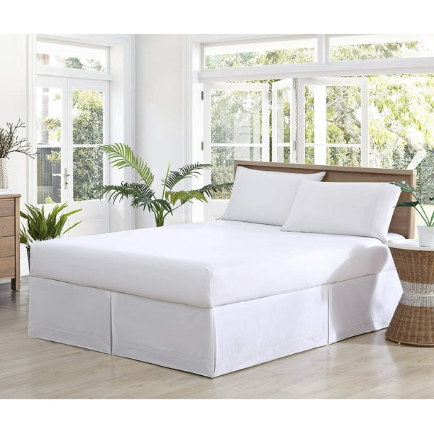 Falda de cama Tommy Bahama Soft Cotton Queen White