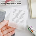 thumbnail image 6 of SEARCHI Transparent Sticky Notes-50 Sheets Stickers Waterproof  Color  Pad  inch - Daily To Do List Note Paper for Student Office Stationery, 6 of 8