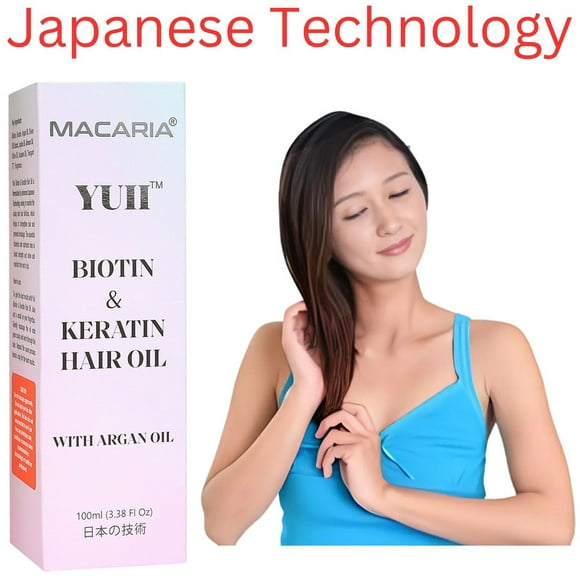 YUII Biotin & Keratin Hair Strengthening Oil with Black Hair | biotin hair growth | biotin hair oil|biotin oil for hair growth |super blend biotin oil | biotin oil for hair thanks