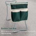thumbnail image 3 of Bolsa para herramientas con asiento para arrodillarse en el jardín, bolsa para herramientas para banco de jardín, resistente y con protección para las rodillas, ideal para jardinería al aire libre., 3 of 5