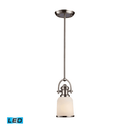 

Pendants 1 Light With LED Satin Nickel Finish 5 inch 13.5 Watts - World of Lamp
