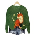 thumbnail image 1 of Tops de Larga de Otoño para Mujer, Suéteres de Cuello Redondo con Estampado 3D, Ropa Informal Holgada y Elegante para Vacaciones MYzq02 S, 1 of 3