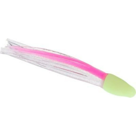 Silver Horde 13808212 Shrimp 1 " 5/pkg. Ultra-Violet Clear Pink Stripe/Glow Head