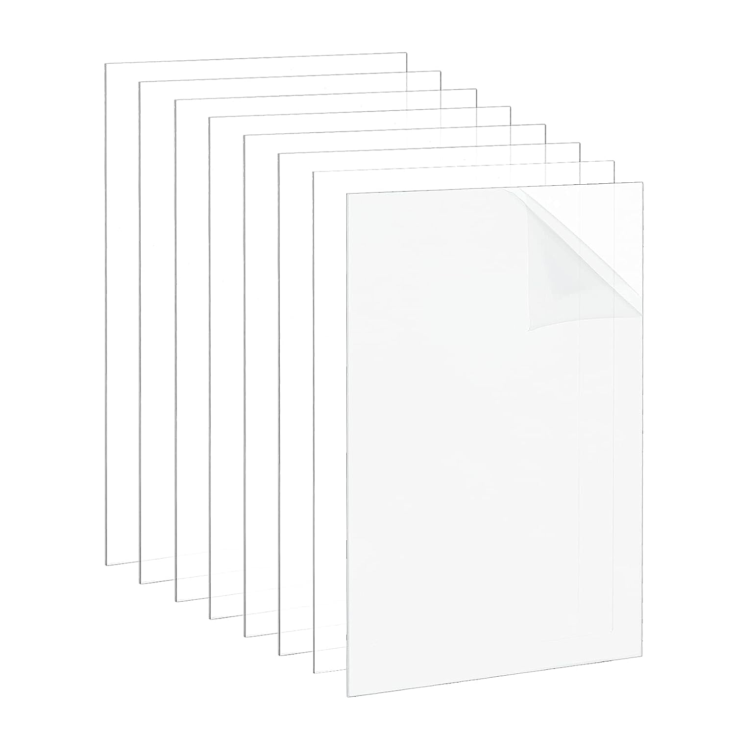20 Sheets Plexiglass Sheet 0.1CM Transparent Acrylic Clear Plexiglass
