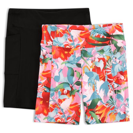 No Boundaries Juniors’ Bike Shorts  2-Pack