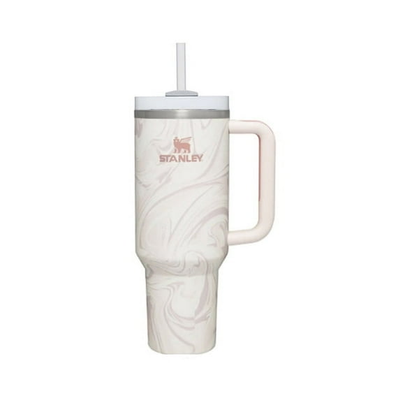 40oz Tumbler with Handle Straw Thermos Bottle Stainless Steel Cup Thermal Mug Keeps Cold and Heat Water Bottle for Stanley Car