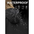 thumbnail image 7 of American Trends Womens Rain Jacket Long Waterproof Rain Jacket Women Lightweight Womens Raincoat Packable Trench Coats Black L, 7 of 7