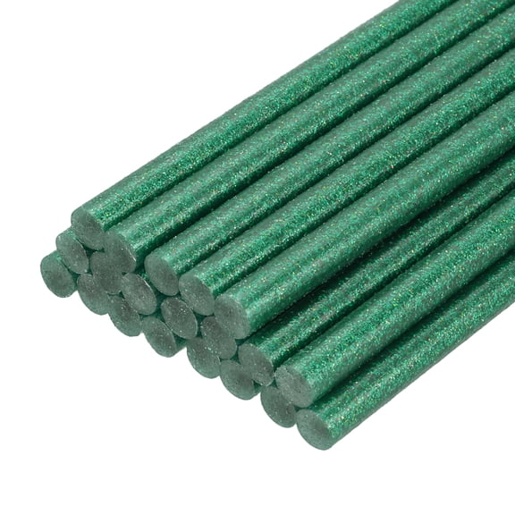 Hot Glue Sticks for Glue Gun, 20 Pcs Colored Hot Melt Adhesive Bulk Sticks for DIY Craft Projects Art Decoration Home Repairs, Dark Green (3.9" x 0.28")