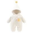 thumbnail image 2 of Vedolay Boys Coat Boys Jacket Fall Winter Casual Fuzzy Outwear Cozy Coat,White 9-12 Months, 2 of 3