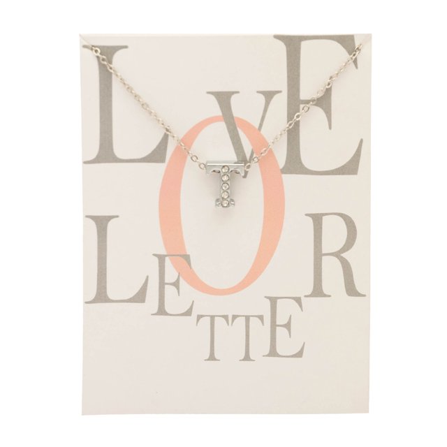 Collier Chaîne Pendentif Col en V avec 26 Lettres Anglaises pour Femmes et Filles