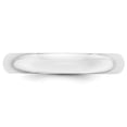 thumbnail image 3 of Bague Demi-Rond en Or Blanc 14k Poli Solide Gravable 4mm Demi-Rond Taille 7.5 Bijoux Cadeaux pour Femmes, 3 of 3